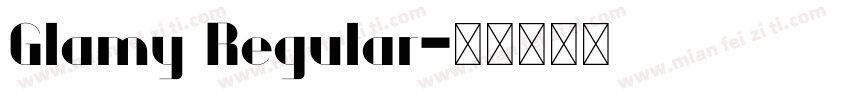 Glamy Regular字体转换